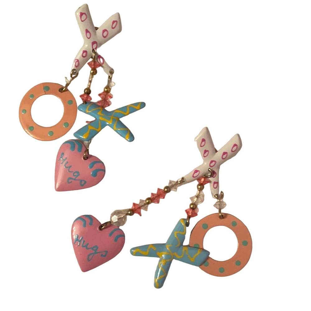 Hugs and kisses XOXO earrings